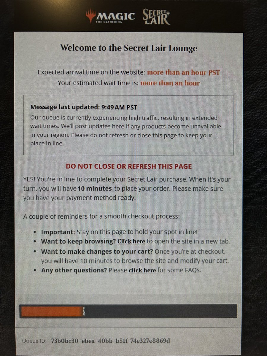 The wait is indeed, not over 😂 <a href="/MTGSecretLair/">MTG Secret Lair</a>