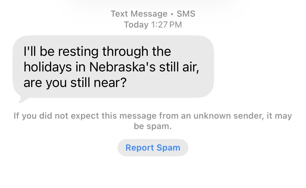 paigehtml's tweet image. spam texts getting more convincing