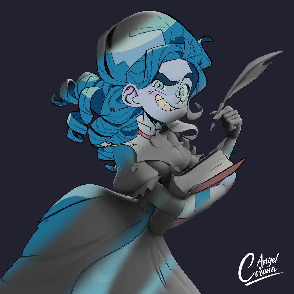 Gracias por el apoyo que a recibido #Frankelda, lo aprecio enormemente

Por último les muestro estas vistas del proyecto que solo había mostrado en mi Insta 💙💙

#SoyFrankelda #3DModel #b3d #npr
#cinemafantasma