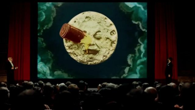 TheExtremeMusi1's tweet photo. @Gibboanxious Martin Scorsese's Hugo tells the story of a young orphan boy who lives in a train station. He meets genius real-life French filmmaker Georges Melies, who is played in the film by Ben Kingsley. Hugo is an extensive tribute to Méliès and his masterpiece, #ATripToTheMoon. https://t.co/emcvcY5VEq