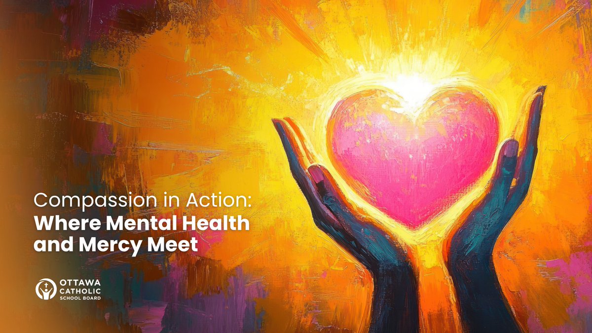 OttCatholicSB's tweet photo. 💙 Where is compassion needed most right now?
This November, the #OCSB invites you to choose mercy in action - caring for others and yourself.

👉Read more from Dr. Bolduc 🌿
 https://t.co/zJaU2GyZtX

#ocsbCompassion #ocsbBeWell #ocsbFaithInAction https://t.co/4kjffIRvWG