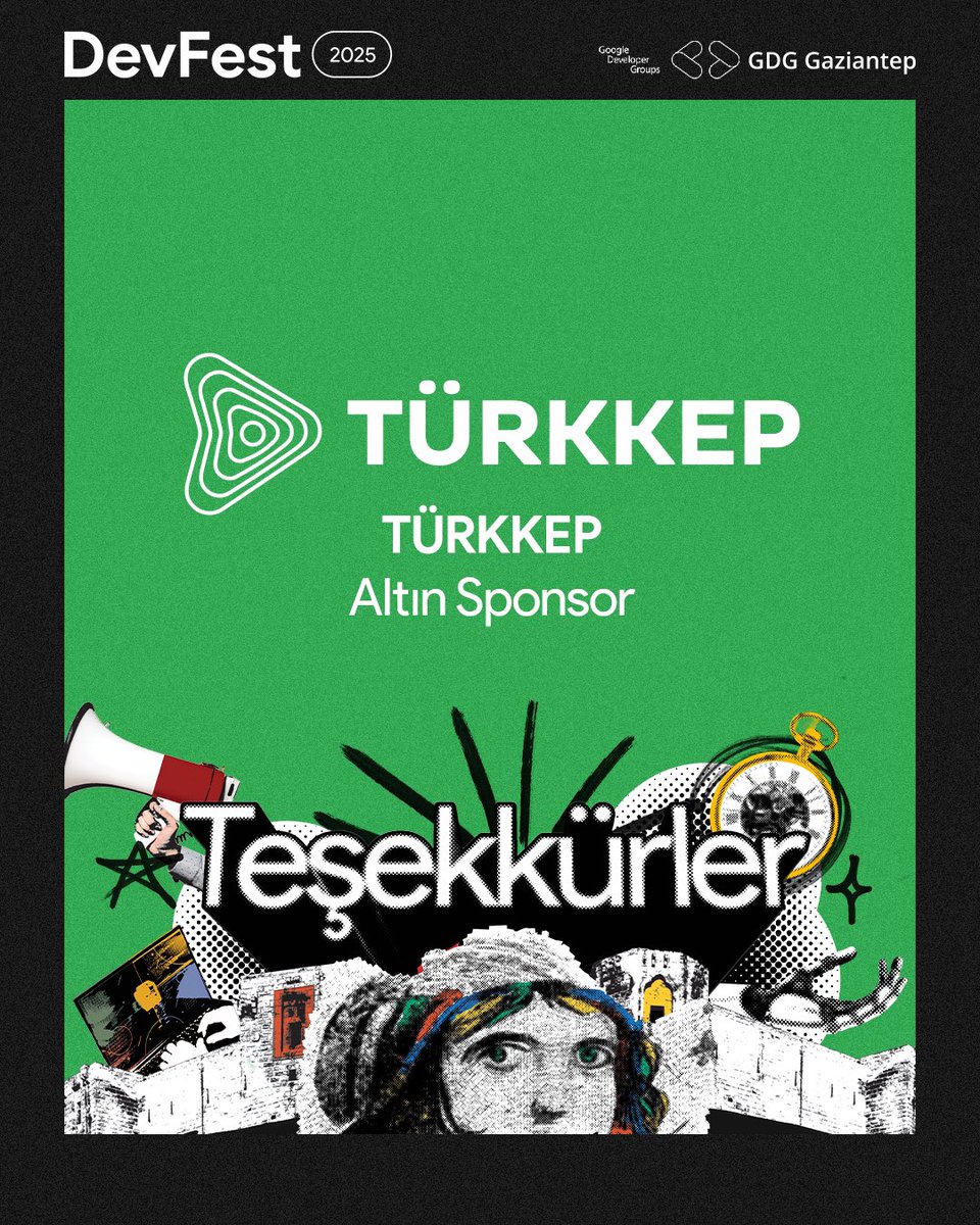 🌟 DevFest’25 Altın Sponsorumuz Türkkep’e teşekkür ederiz!

Dijital dönüşüme olan katkılarıyla geleceğe ilham veren bir günü birlikte yaşadık. ✨

#gdggaziantep #devfest25 #googledevelopers #googledevfest