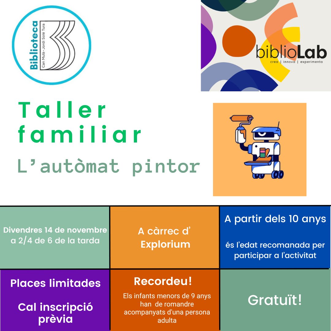 bibcanmulaJST's tweet image. Com vas de robòtica? T'atreveixes a construir un autòmat? #bibliolabxbm #totesfembiblioteca