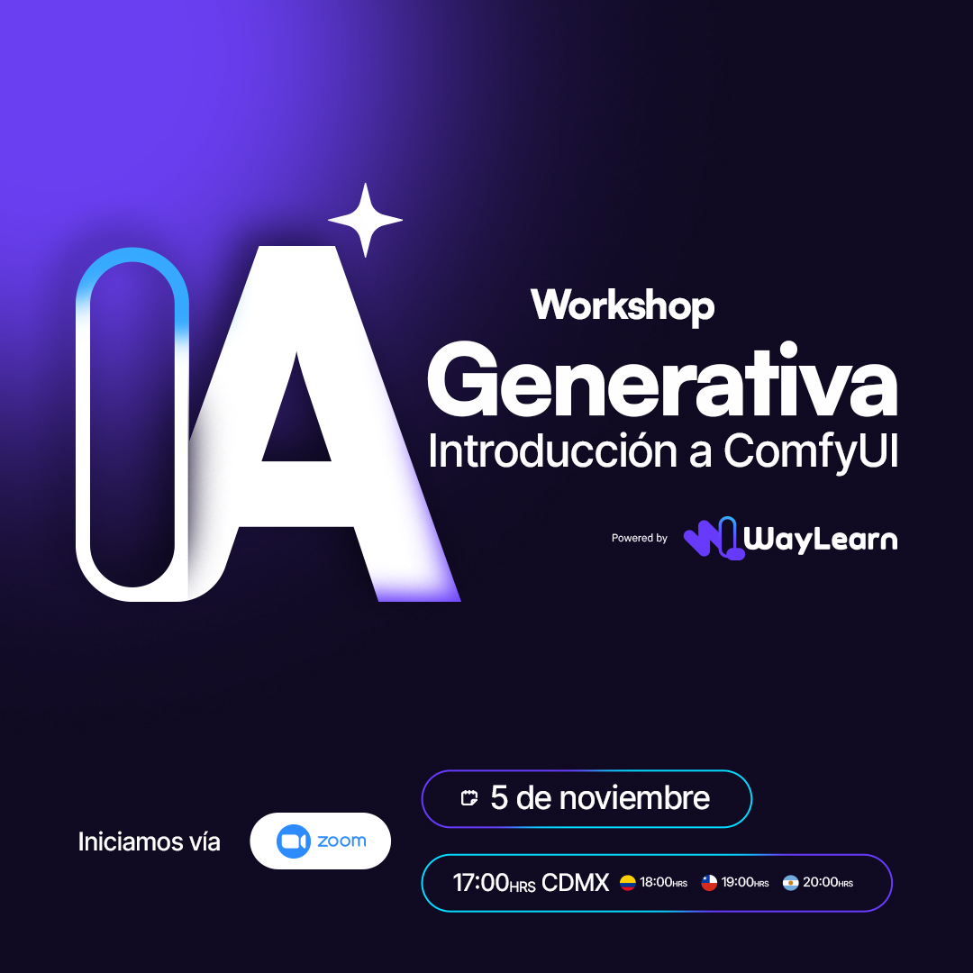 👋 Hey builders, noviembre empieza con IA 💡

Taller gratuito: IA Generativa con ComfyUI
Aprende a crear imágenes y flujos visuales con IA 

💻 Online · 🎓 Con certificado

👉 Regístrate gratis: luma.com/as0diede