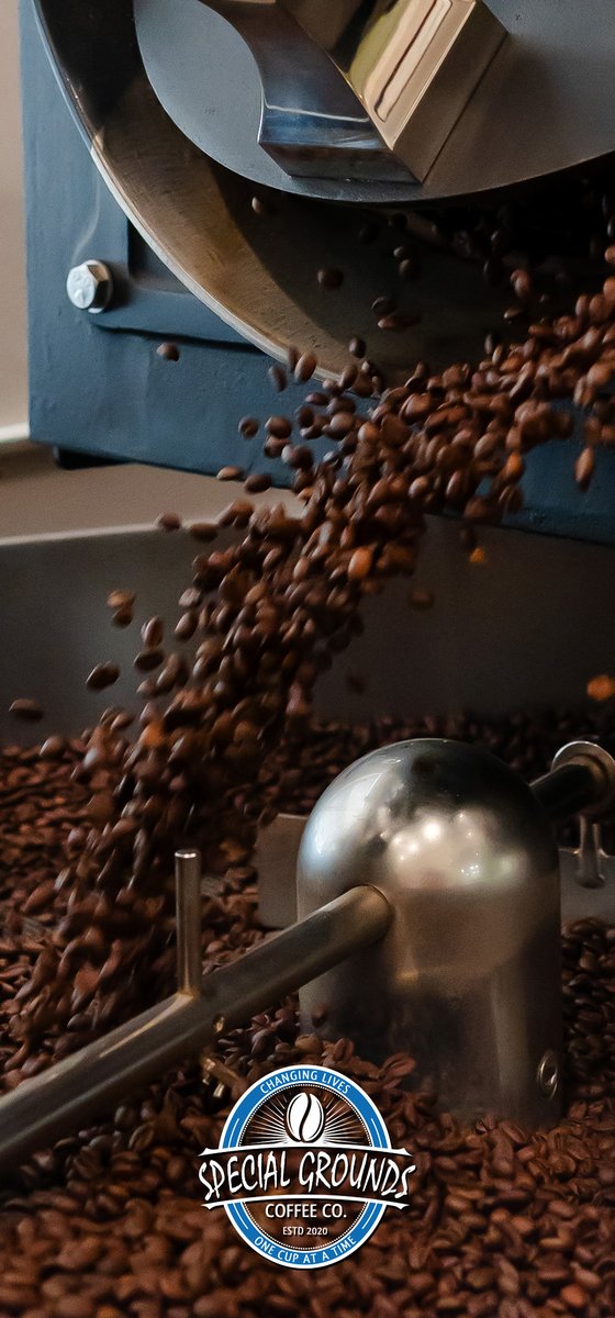SpecialGrounds's tweet photo. This is where the magic happens! Locally roasted beans, fresh every week, fueling your favorite drink. Fresh roast. Local flavor. Pure comfort. That’s what’s brewing at Special Grounds Coffee. 💙 #WallpaperWednesday #WallpaperWednesdays https://t.co/K5cdi5NtG8