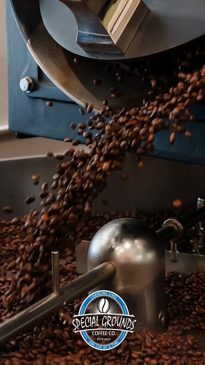SpecialGrounds's tweet photo. This is where the magic happens! Locally roasted beans, fresh every week, fueling your favorite drink. Fresh roast. Local flavor. Pure comfort. That’s what’s brewing at Special Grounds Coffee. 💙 #WallpaperWednesday #WallpaperWednesdays https://t.co/K5cdi5NtG8