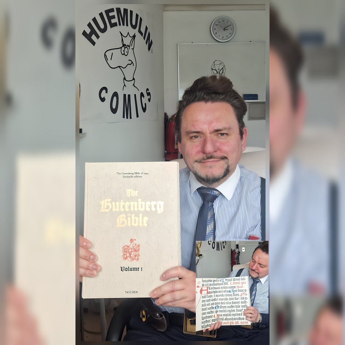 huemulin's tweet image. The Gutenberg #incunabula, Fust&apos;s unscrupulous partner, kept Gutenberg&apos;s machinery and #Bibles.
el #incunable #gutenberg el socio canalla de #fust se quedó con las maquinarias y #biblias de #JohannesGutenberg @DatosenSantiago