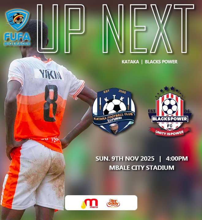 BlacksPowerFC's tweet image. We gear up for an exciting challenge ahead, our focus shifts to this Sunday&apos;s match against @katakafc in Mbale City! Our team is ready to give it their all on the pitch!

@Kataka_Fc @FUFABigLeague

#WeAreBlacksPower #UnityIsPower