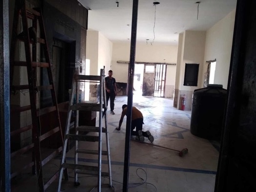 The Islamic University of Gaza has begun repairing and preparing its campus to resume in-person classes.