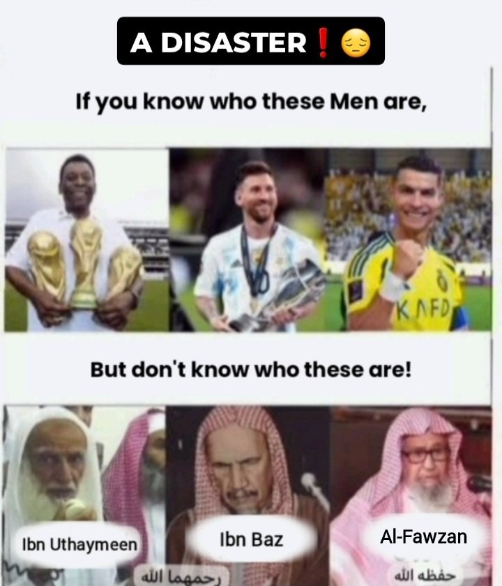 The below 3 are:

–Shaykh Ibn Uthaymeen
–Shaykh Ibn Baz
–Shaykh Saleh al-Fawzan

Benefit from their works, lessons and reminders!