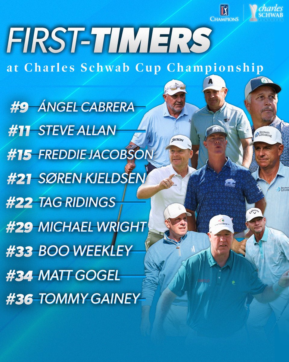 Welcome to the show.

Nine new faces will tee it up in Phoenix <a href="/SchwabCupFinale/">Charles Schwab Cup Championship</a>.