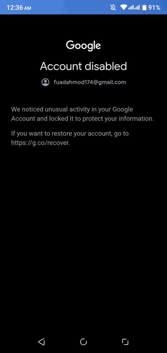 selectedlegend0's tweet photo. @Google After competing step 6 its showing that my account is disabled. What does that mean Sir?
@TeamYouTube 
My channel url: https://t.co/dCITNTwsDW https://t.co/Hio4epDj4C