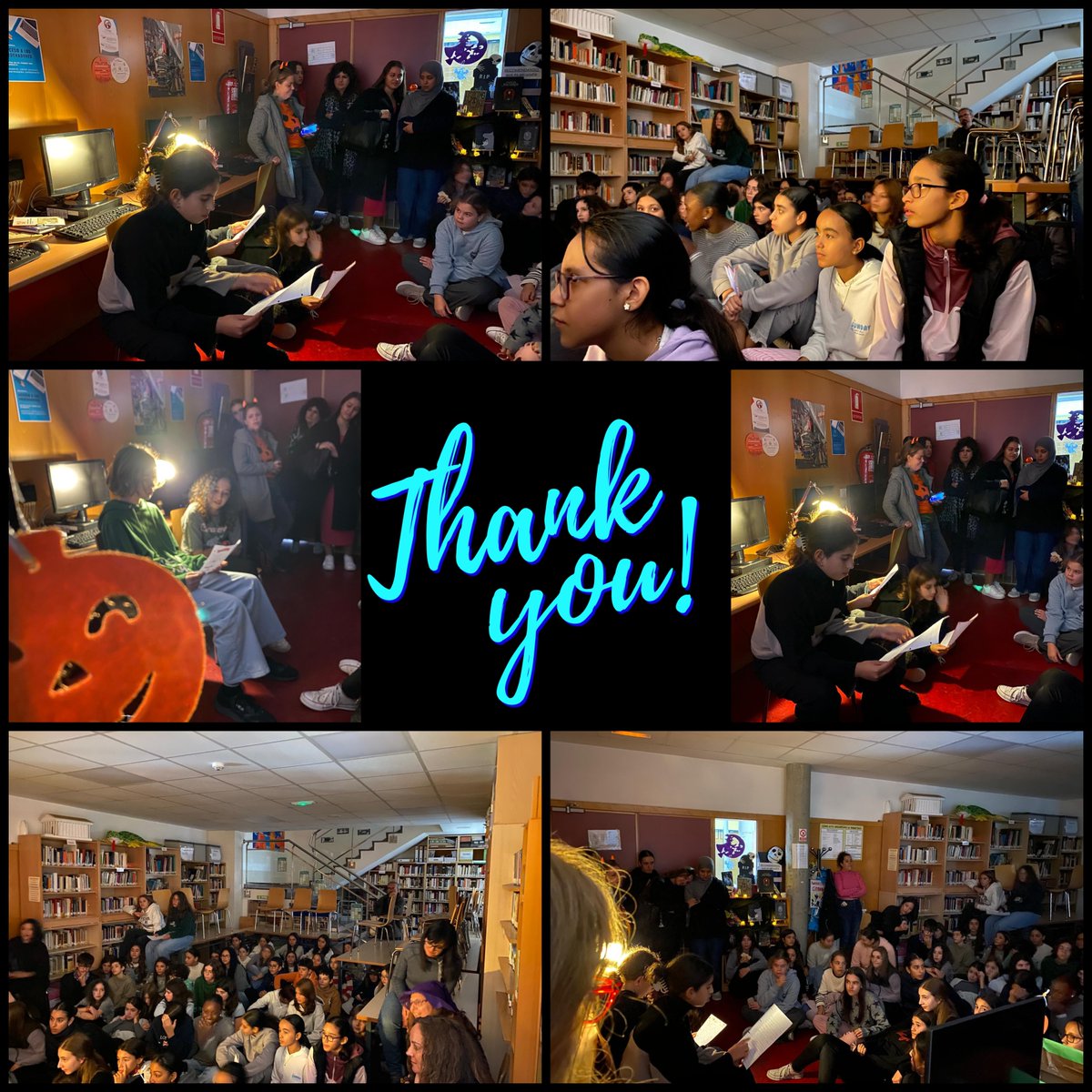 Nuei d´almetas (bueno, diya d´almetas, que fue durante el recreo). Estamos encantadas de que tanta gente se animara no sólo a escuchar, sino a participar.

#nochededifuntos 
#nueidalmetas