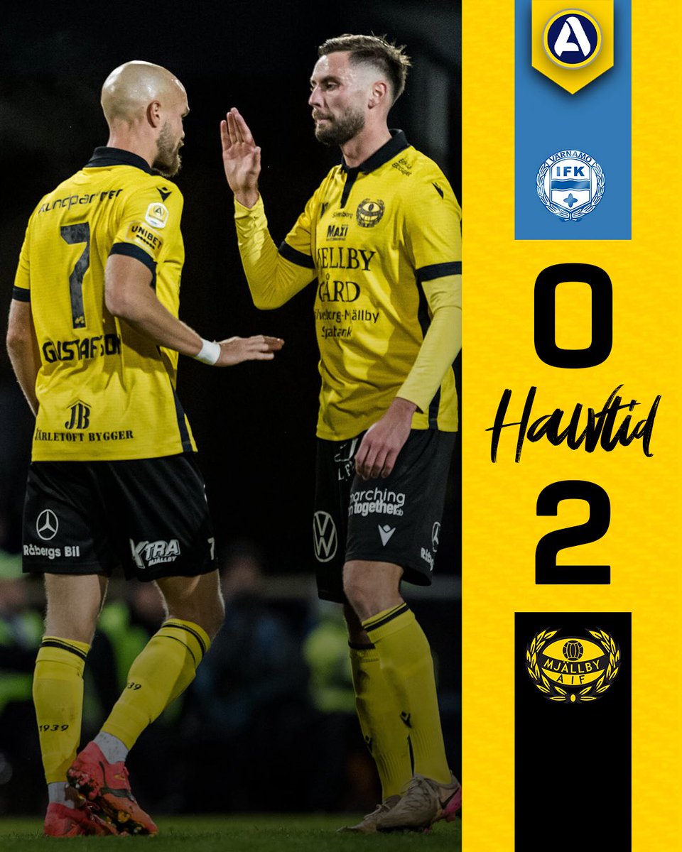 ⏸️ | Halvtidsvila på Finnvedsvallen.

#MjällbyAIF #Allsvenskan2025