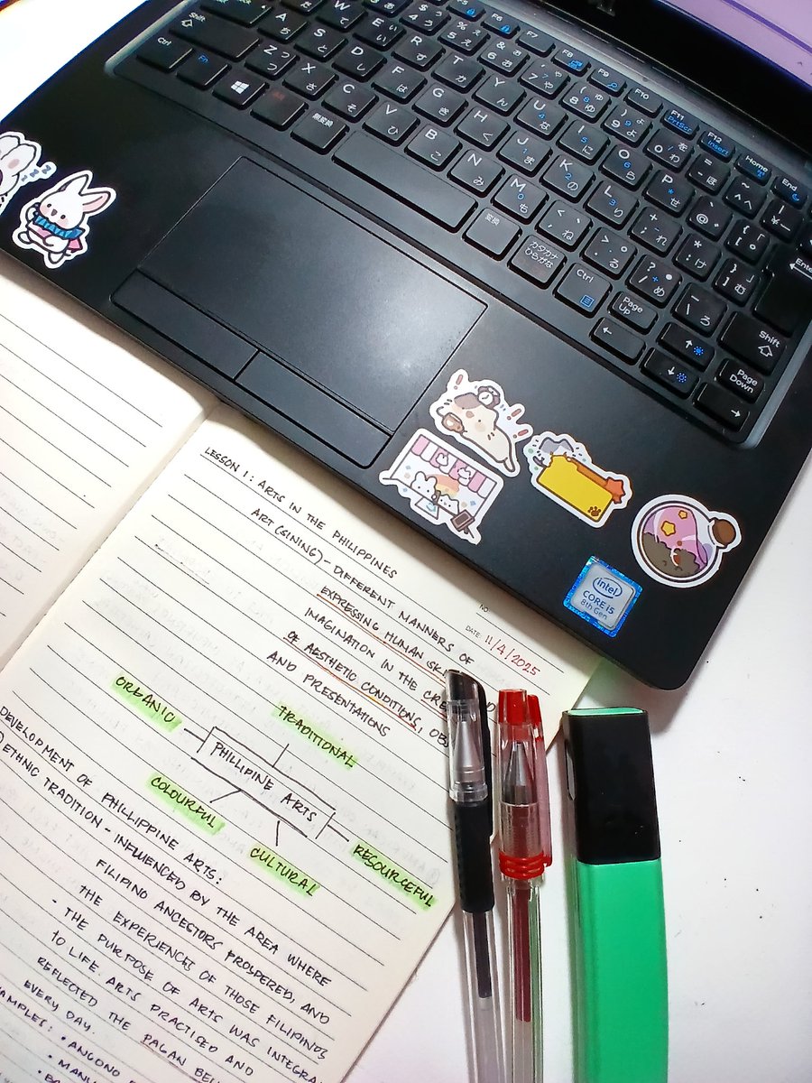 fruitynellaa's tweet image. Sayuri&apos;s Study Log (11/3/2025)

🌷 SUBJECT: Contemporary Arts of the Philippine Regions

— The Three Developmental Eras of Art in the Philippines
— Elements of Art
— Principles of Art

#studylog #study #studyph #archivetwt #art #studytwtph #studytwt