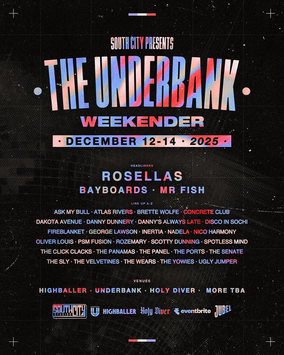 This December, we’re headlining The Underbank Weekender in Stockport🌹

We’ll be playing the Holy Diver Stage on Sunday 14th December 💥

Tickets 🎫 - eventbrite.com/e/the-underban…