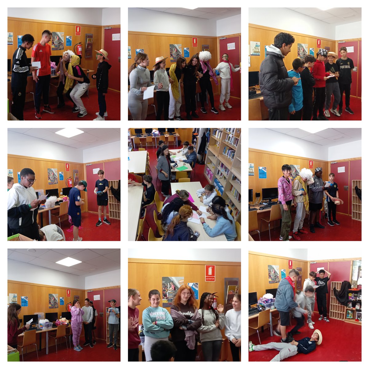 Seguimos con los talleres de 1º ESO. Estas semanas han venido a divertirse a la biblioteca 1º A, B, PAI; E y F.

#siquieresaventuralánzatealalectura