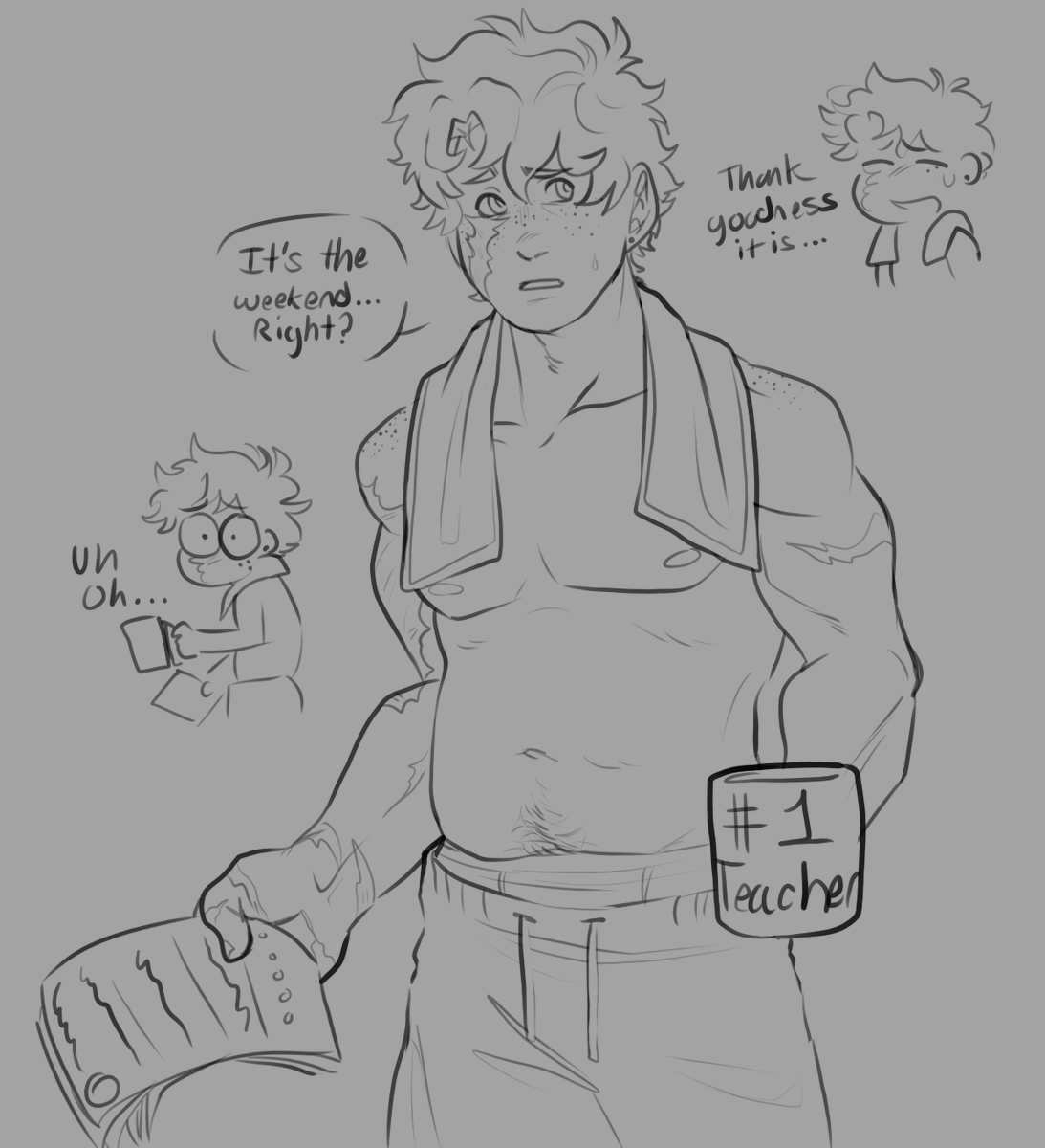 He's tired man #IzukuMidoriya #mha #deku