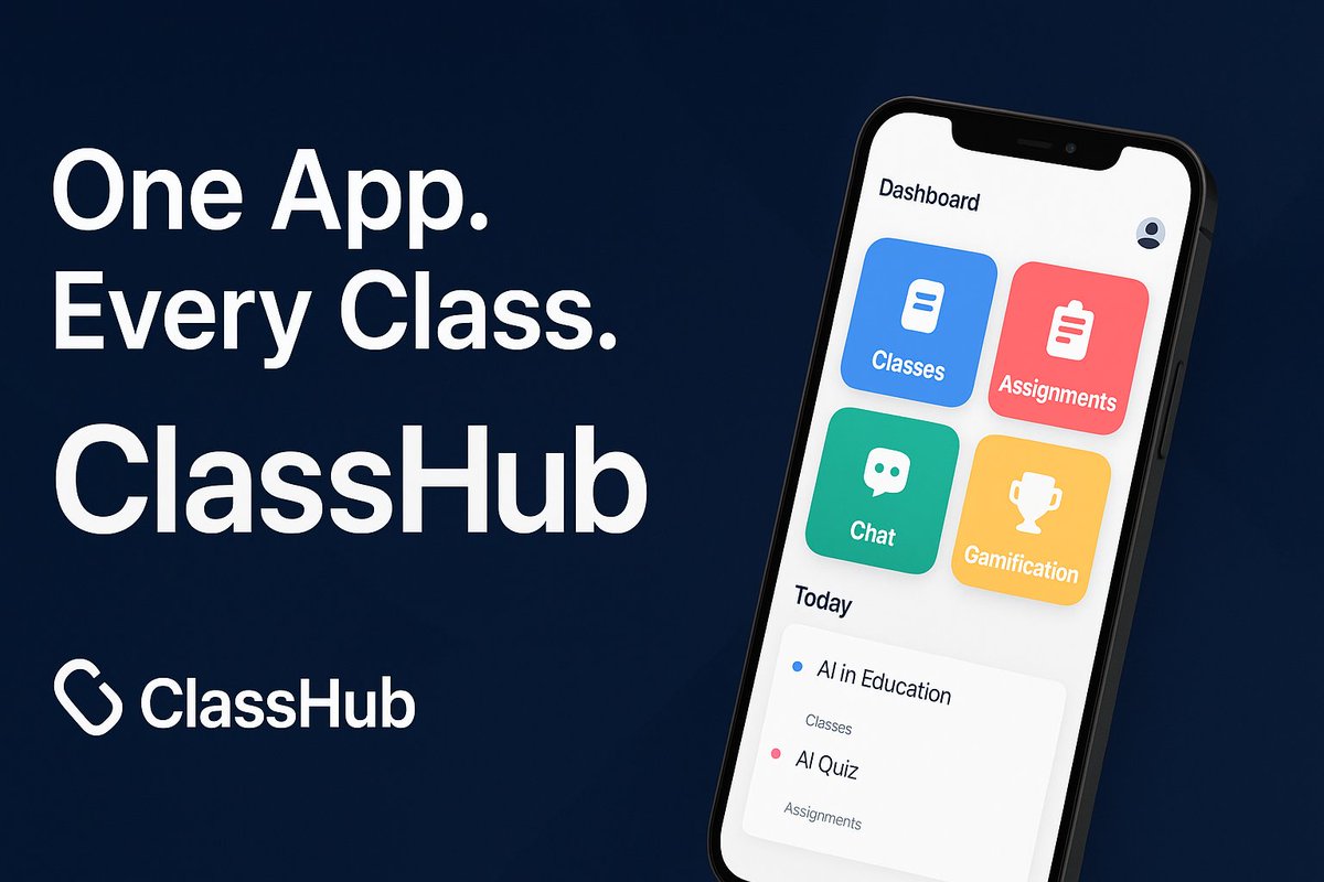 VivekYadavTG's tweet image. 🚀 Meet ClassHub — where smart students stay ahead.

✅ AI note summarizer
✅ Assignment tracker
✅ Real-time chat
✅ Gamified learning

Built on InstantDB + Flutter, made for you.
📲 Coming soon — #EdTech just leveled up.

#ClassHub #AIinEducation #LearningApp #SmartCampus