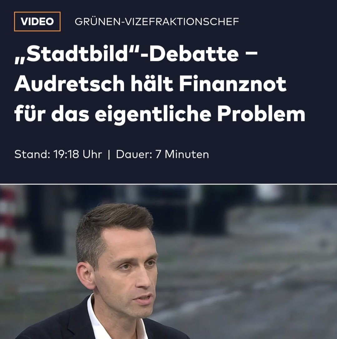 Es war so klar, dass dieser Take jetzt kommt. Einfach mehr Kohle in die Kommunen pumpen und weiter das eigentliche Problem ignorieren, das wird dann irgendwie dafür sorgen, dass das Stadtbild besser wird.

MAGIC! ✨