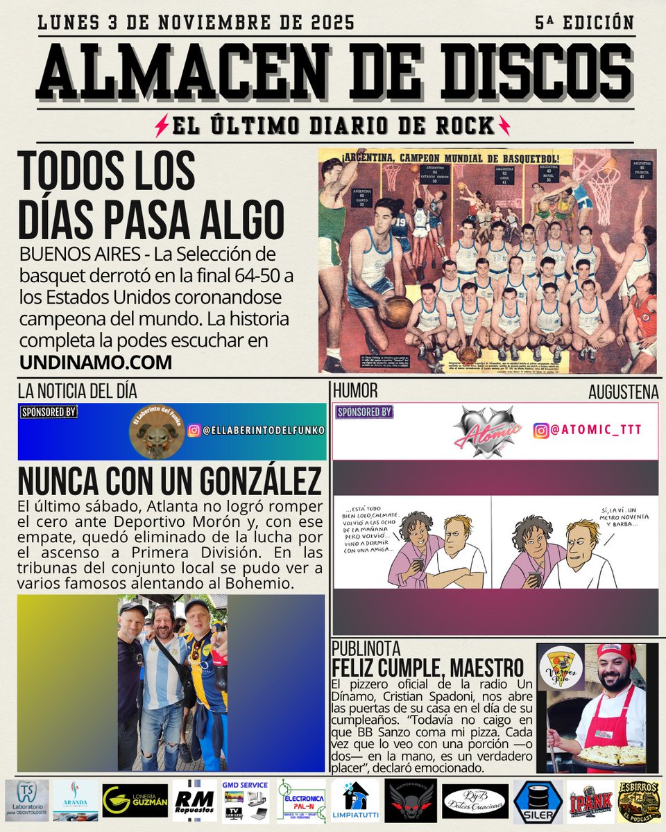 Ya fue, léelo mañana. 

#TodosLosDíasPasaAlgo 

<a href="/bbsanzo/">bbsanzo</a> <a href="/maurodiaz73/">Mauro Díaz</a> <a href="/Cirujanoderadio/">Agustín ''Chicharras'' Leira</a>