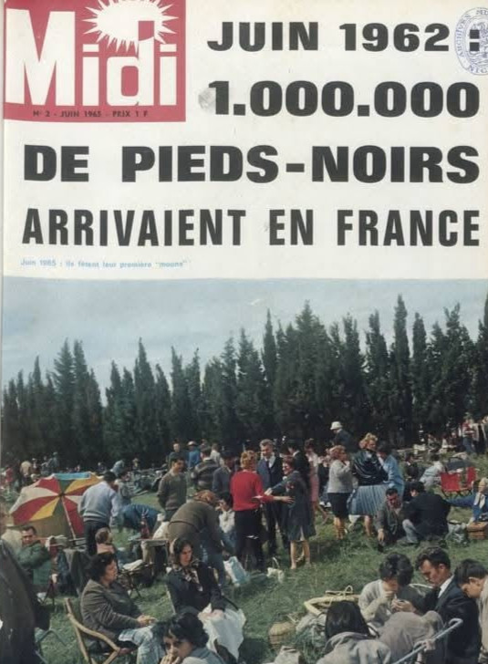 Rétro revue ''MIDI'' juin 1962, 1 000 000 de pieds noirs arrivaient en France