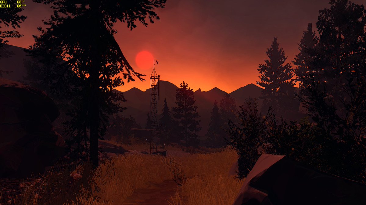 Otras capturitas de #Firewatch para mostrar el bonito apartado artístico que tiene, da gusto pasear por este bosque con estas estampas tan acogedoras.