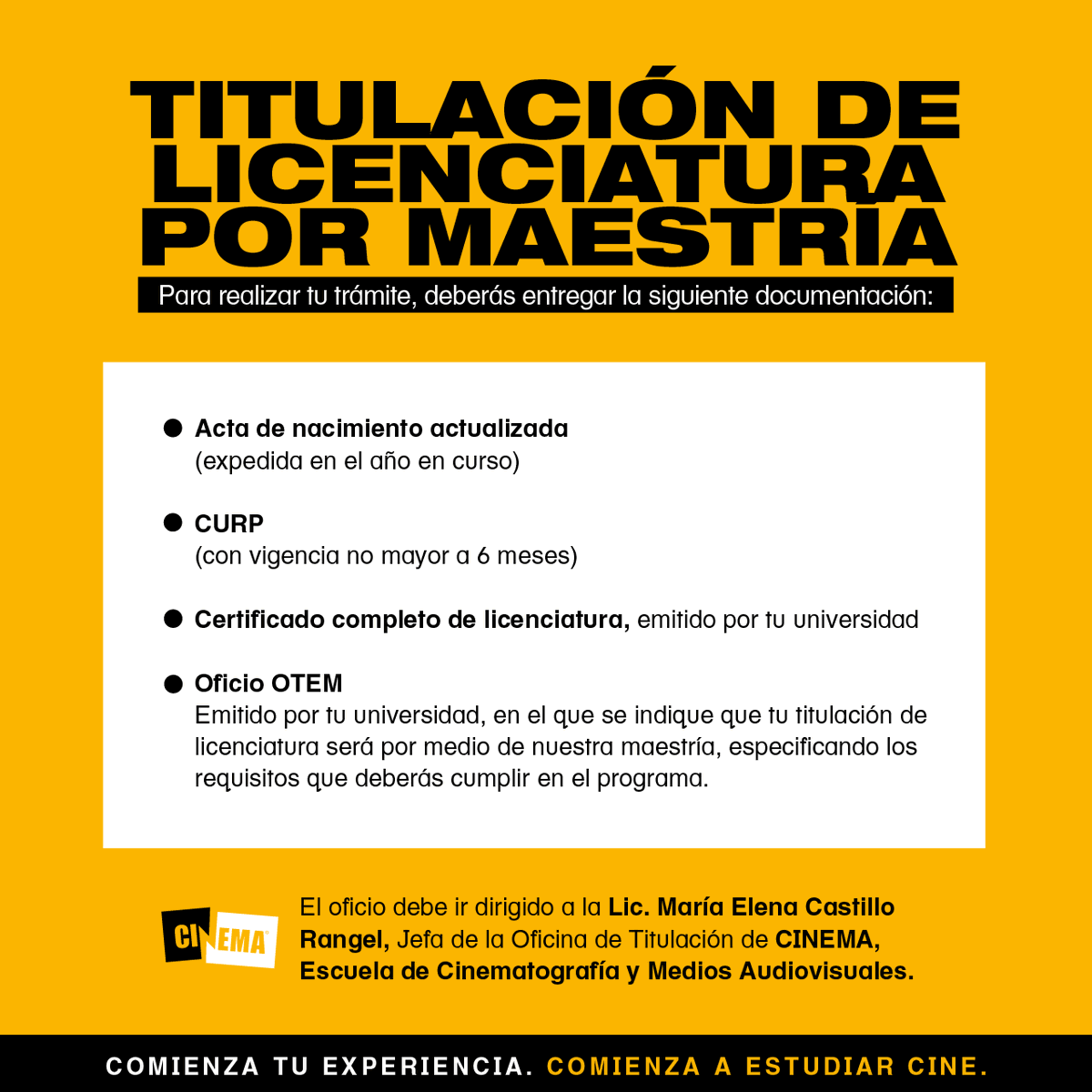 Convocatoria abierta MAESTRÍA EN CINEMATOGRAFÍA #Cinemauniversidad #Puebla #posgrado2026