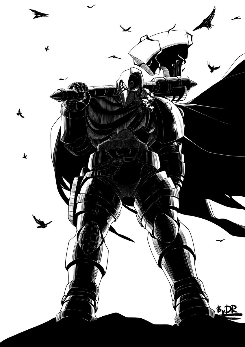 Commission for <a href="/some_mixed/">MGAmari</a> 
#warhammer40k #WarhammerArt #warhammer40000 #WarhammerCommunity #Space_Marines #raven_guard