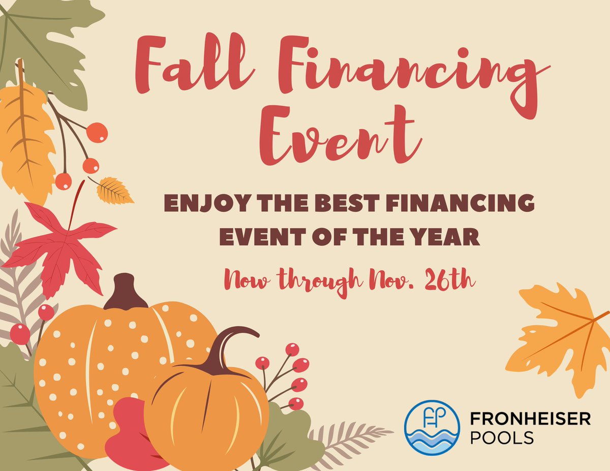 FronheiserPools's tweet photo. ⏰ Last call for hot tub financing!
Enjoy low monthly payments and start soaking sooner — event ends soon! https://t.co/4vSFFr3EoU
