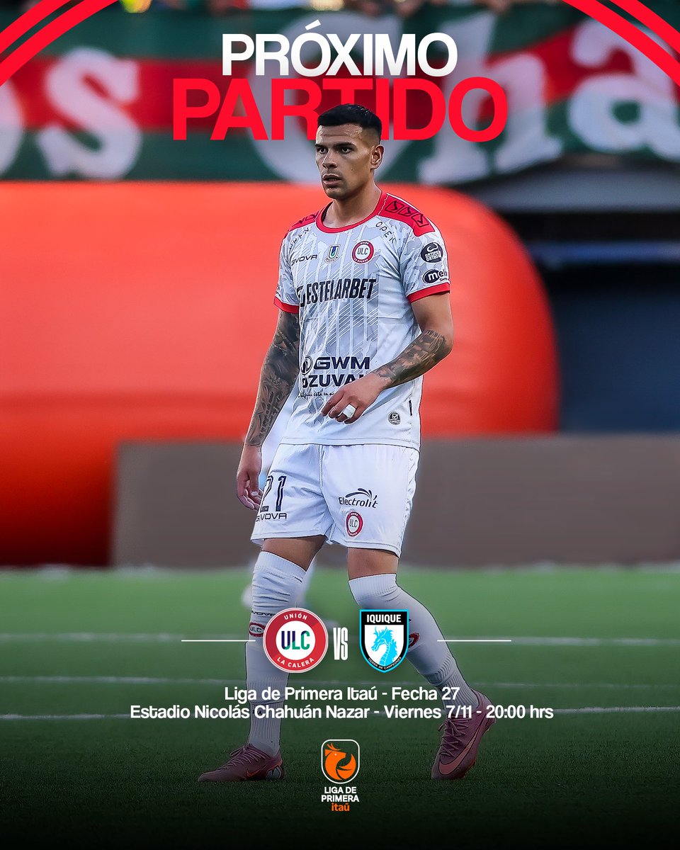 🔜 𝗗𝗘𝗦𝗔𝗙𝗜́𝗢 𝗘𝗡 𝗖𝗔𝗦𝗔 🏟️❤️

🆚 Deportes Iquique
⚽️ Liga de de Primera Itaú - Fecha 27
🏟️ Nicolás Chahuán Nazar
🗓️ Viernes 7 de noviembre
⏰ 20:00 hrs
🎟️ Venta de entradas muy pronto

⚪️🔴