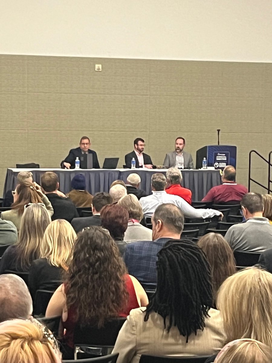 ProviTweet's tweet image. Standing Room Only at the LeadingAge Annual Meeting! 🎉 Steven VanderVelde’s session, “Ask ChatGPT: Can AI Address Senior Living Challenges?” was a hit with hundreds attending and ranked in the Top 4 sessions! 

Check out a few photos from the session.
#ProviNET #LeadingAge2025