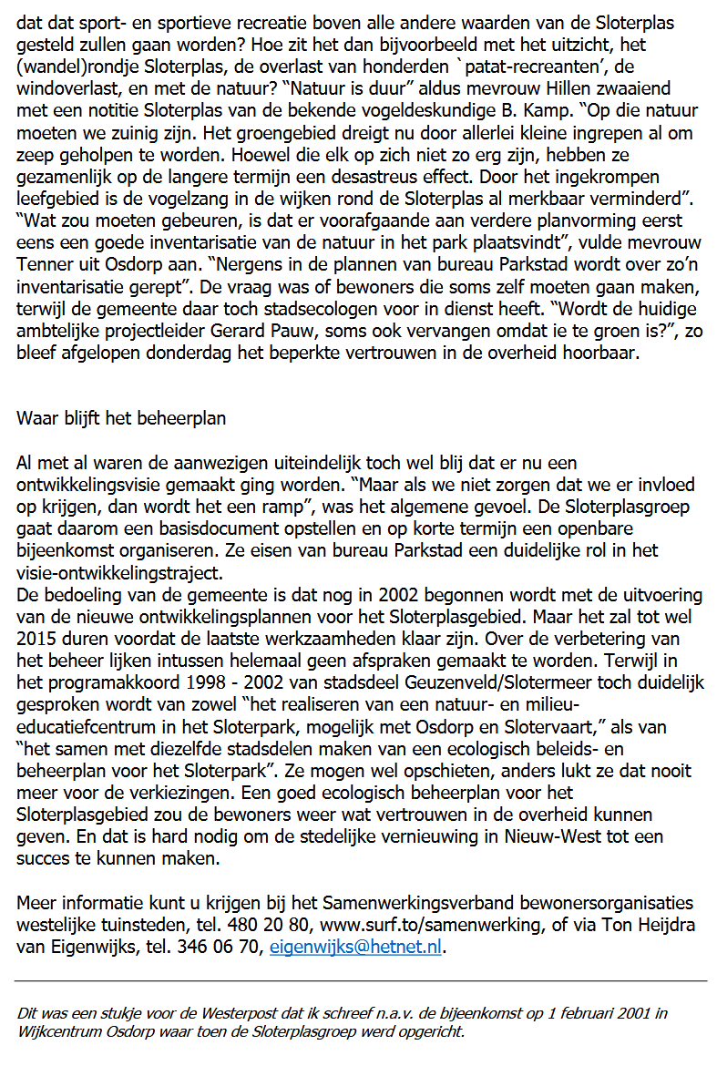 Vrienden Sloterplas tweet media