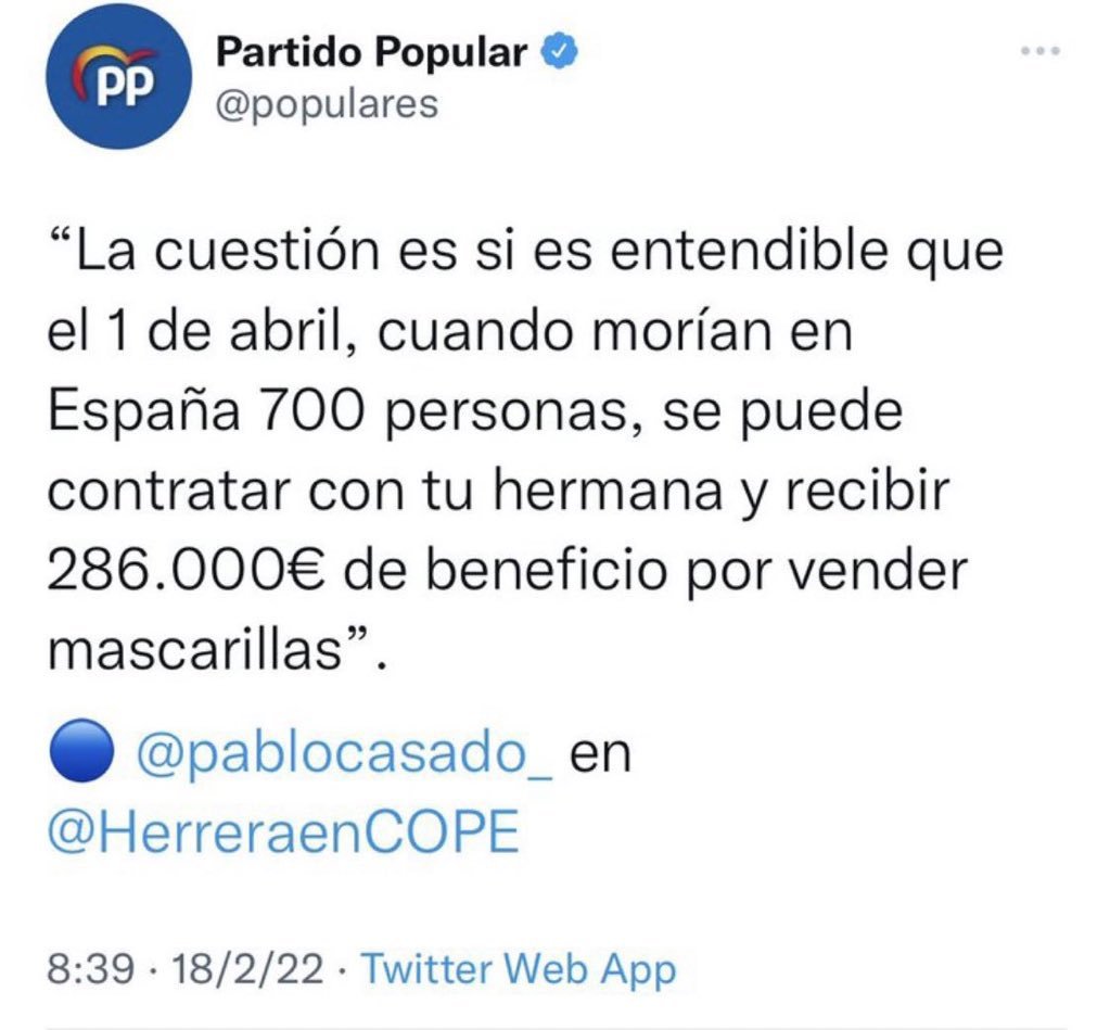 Sra Gamarra, se le ha caído un tuit