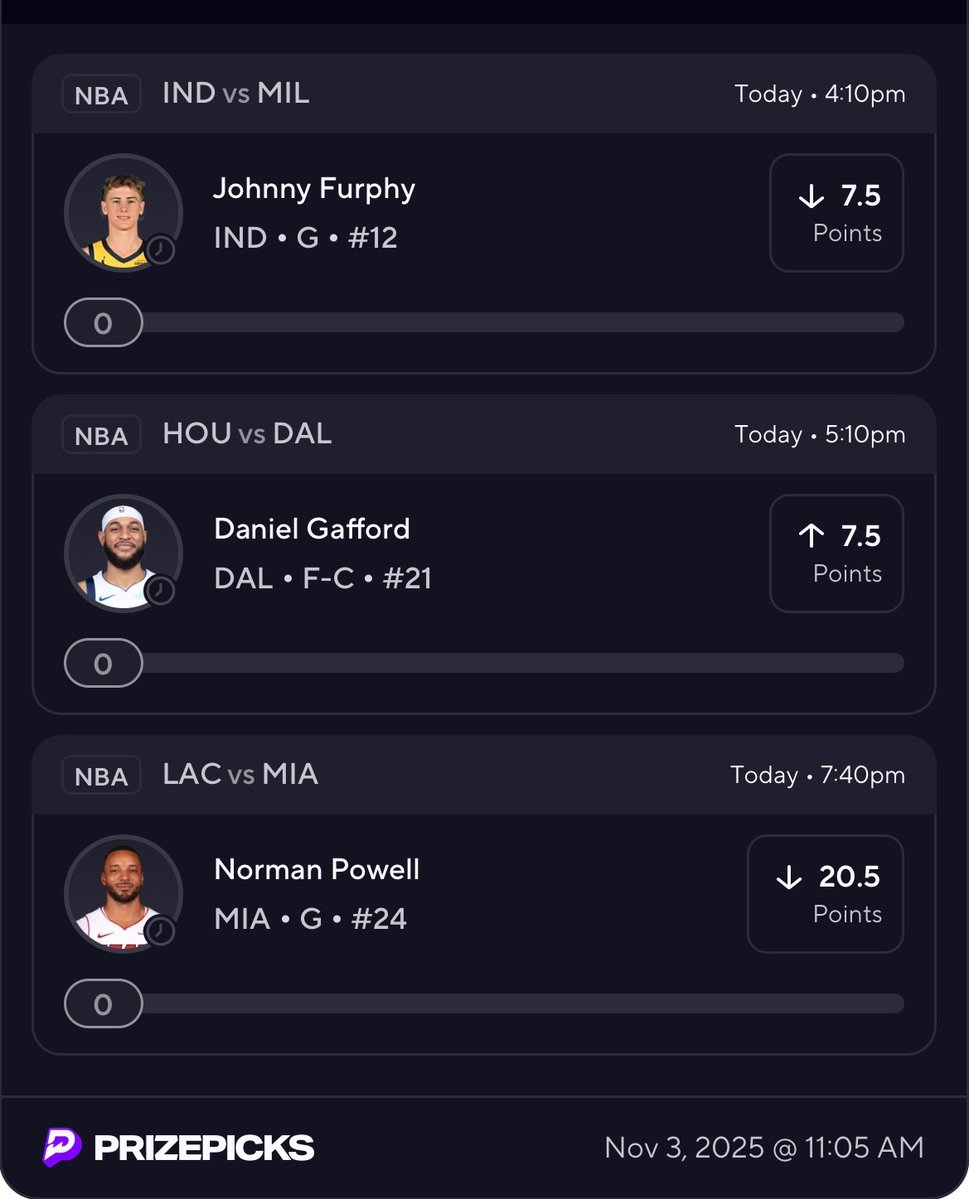 PrizePicks 💣

Like if tailing!