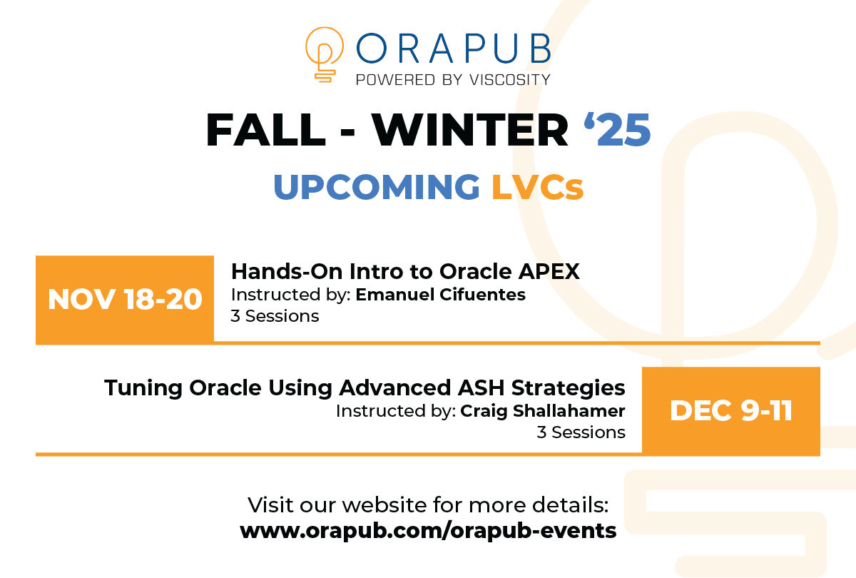 OraPub powered by Viscosity tweet media