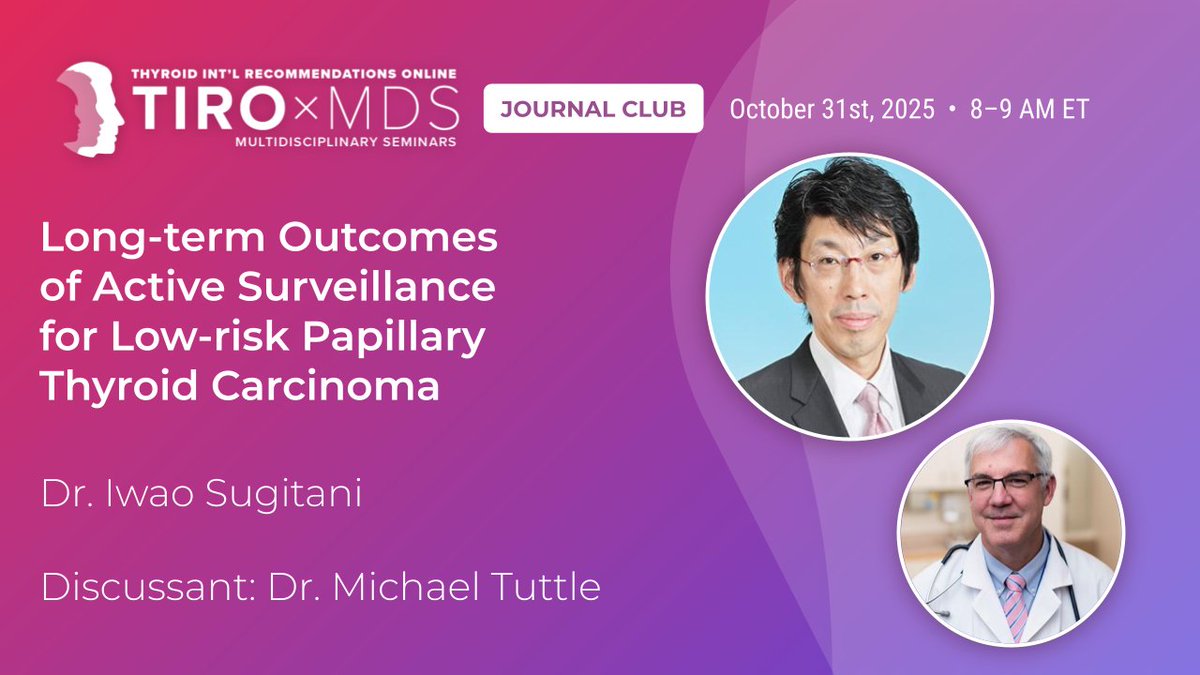 TIRO (Thyroid Int'l Recommendations Online) tweet media