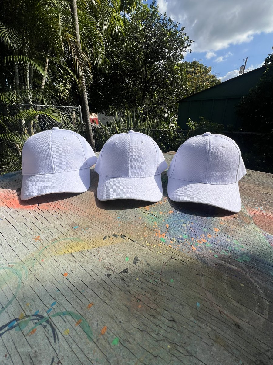 rocsolmiami's tweet image. Excited to add some colors to these custom one of one hats @matlack @PotcakeNFT