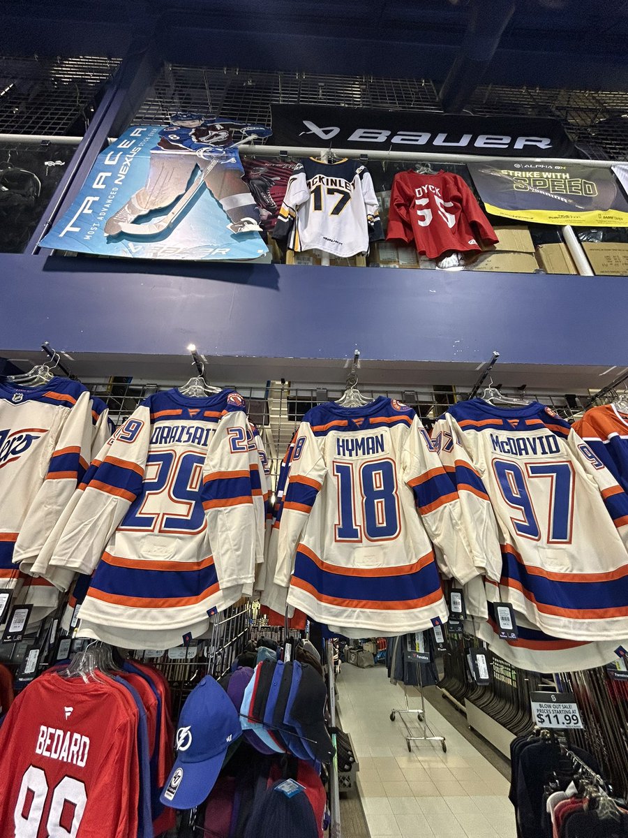 SFSstalbert's tweet image. The new Oiler 3rds are in stock! 
We’ve got multiple player options available, plus blanks in both Premium and Breakaway styles.
Come grab yours today and rep the blue &amp;amp; orange! 🔵🟠 #LetsGoOilers