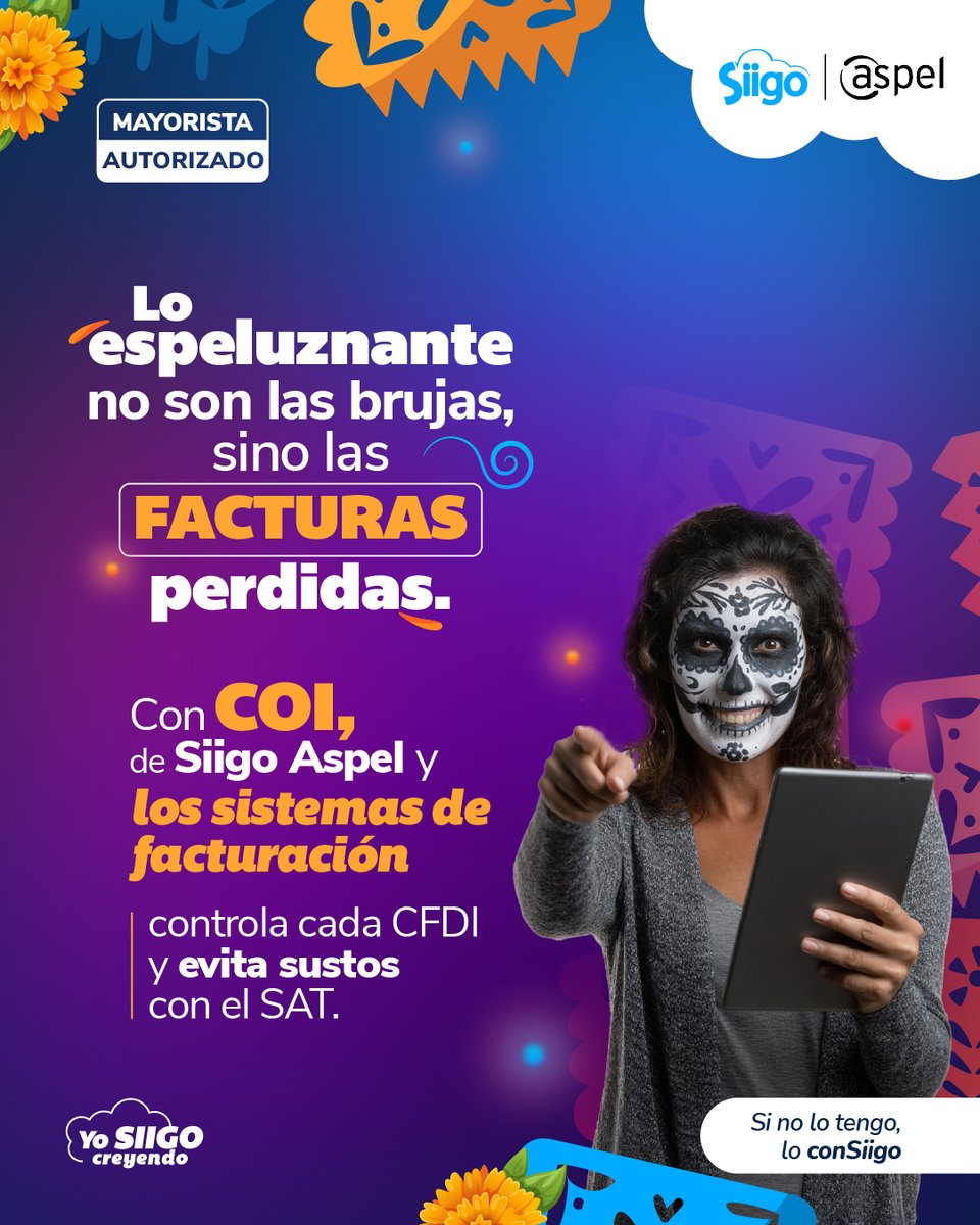 👻 Que el miedo no te lo dé el SAT 👌

Con COI de <a href="/SiigoAspel/">Siigo Aspel</a>, controla cada CFDI y evita facturas perdidas 💼

 ➡️ shop.pchconnect.com/productos?sear…

#PCHConnect #SiigoAspel #TecnologíaQueConecta