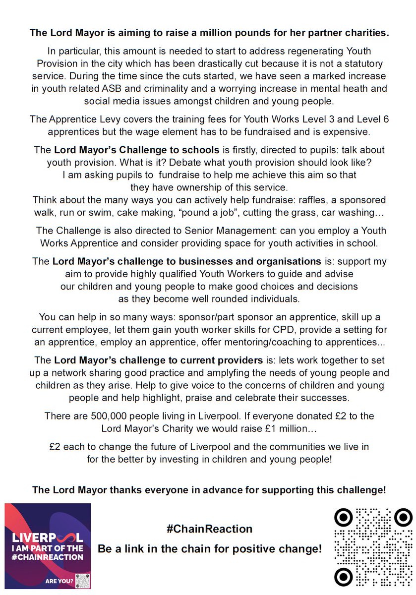...pledge to join us...#ChainReaction campaign... #LiverpoolSpeaks #YouthWorkWeek #YWW25 #YouthVoice #YouthWorkerPledge #MakingADifference <a href="/LEGCT2022/">Liverpool Education Grants Charitable Trust</a> <a href="/LivLitCycle/">LivLitCycle</a> <a href="/LivYouthService/">LiverpoolYouth&Play</a> <a href="/PriorityYouth/">PriorityYouthProject</a> <a href="/PositiveFutures/">Positive Futures</a> <a href="/YPASLiverpool/">YPAS Liverpool</a> @MYA <a href="/lpool_poetry/">Liverpool Poetry Space</a>