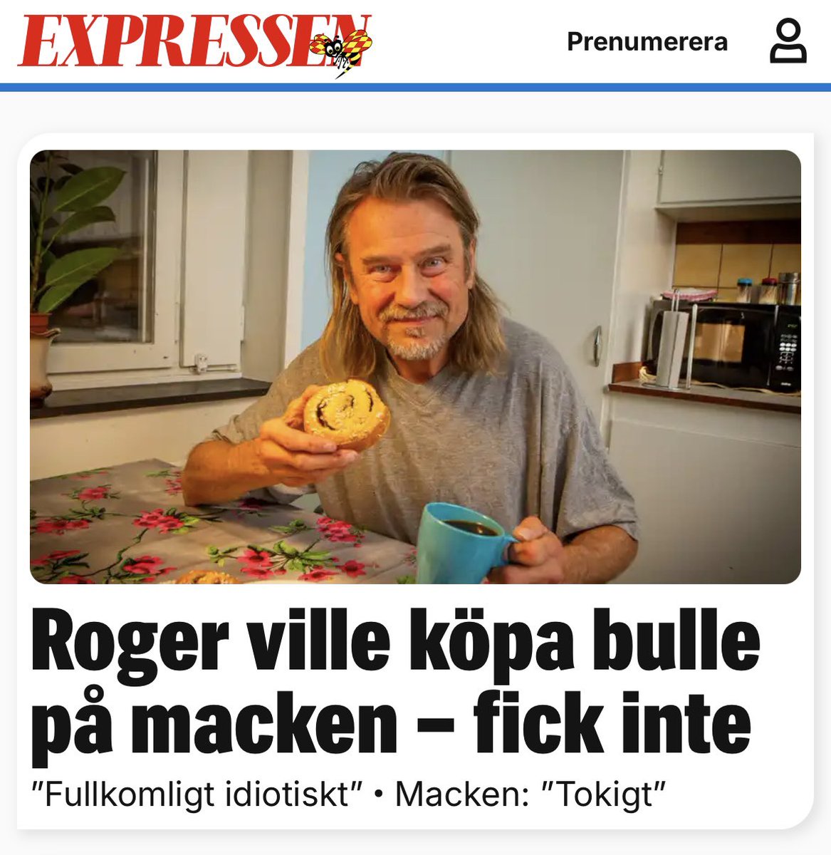 Det ser verkligen ut som att han visst fick köpa en bulle.