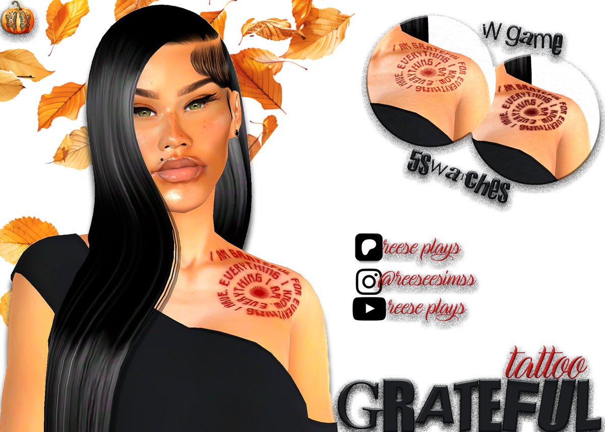 PlaysReese's tweet image. New tattoo out now: patreon.com/posts/140674664
#sims4 #simscc #TheSims