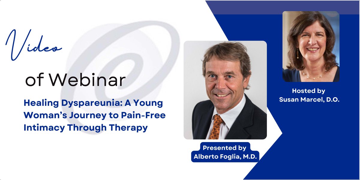 ACO_Orgonomy's tweet image. Webinar video &quot;Healing Dyspareunia: A Young Woman&apos;s Journey to Pain-Free Intimacy Through Therapy&quot; w/Alberto Foglia, M.D.
Listen to a compelling case presentation exploring the  therapeutic journey of a young woman overcoming dyspareunia. 
youtube.com/watch?v=TxgNZ3…

#dyspareunia