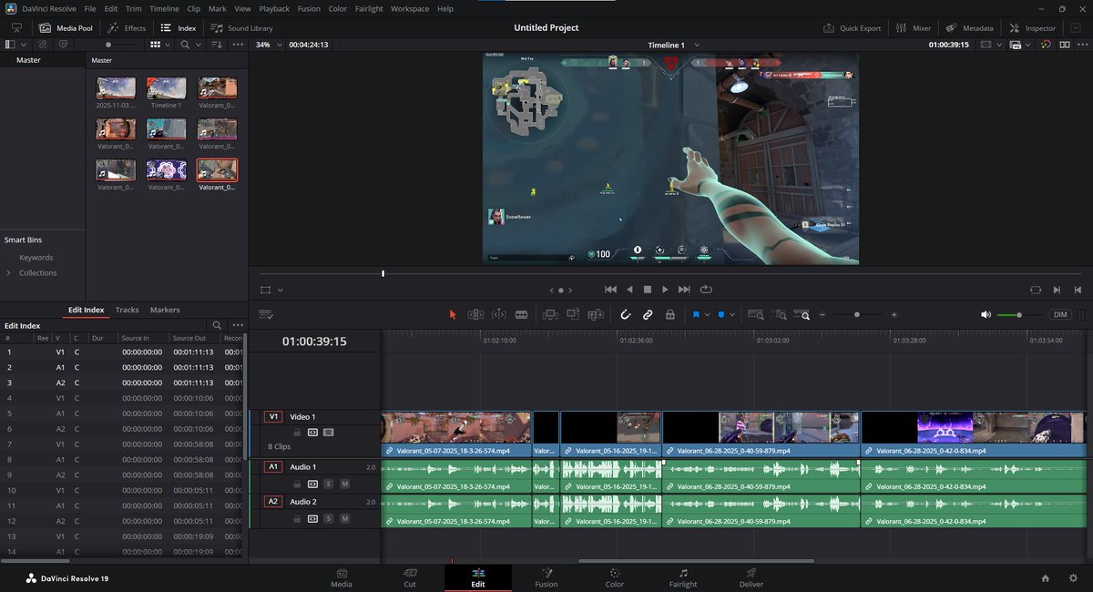 in the process of making gold's greatest montage