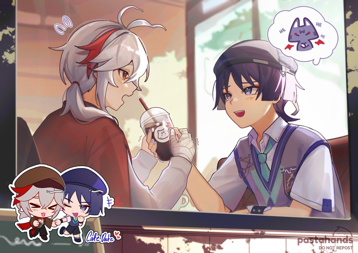 pastahands's tweet photo. waow... theyre on a date 🍁☂️ #kazuscara https://t.co/aiQPVuPFFr