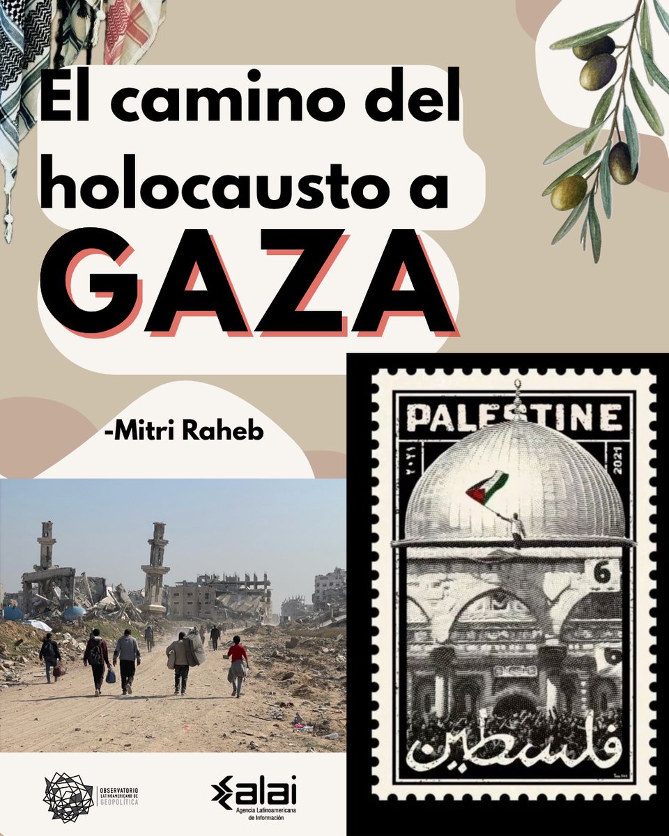 ALAI_XXI's tweet photo. 🍉"El genocidio en #Gaza ha revelado la verdadera naturaleza del imperio global con su supremacía blanca, sus máquinas de muerte y sus valores #coloniales".  🇵🇸

Revisa el texto de Mitri Raheb en https://t.co/lYXgfsBNm0 👈

#ALAI #Palestina #GenocidioEnGaza #HolocaustoPalestino https://t.co/luVYxL70xW
