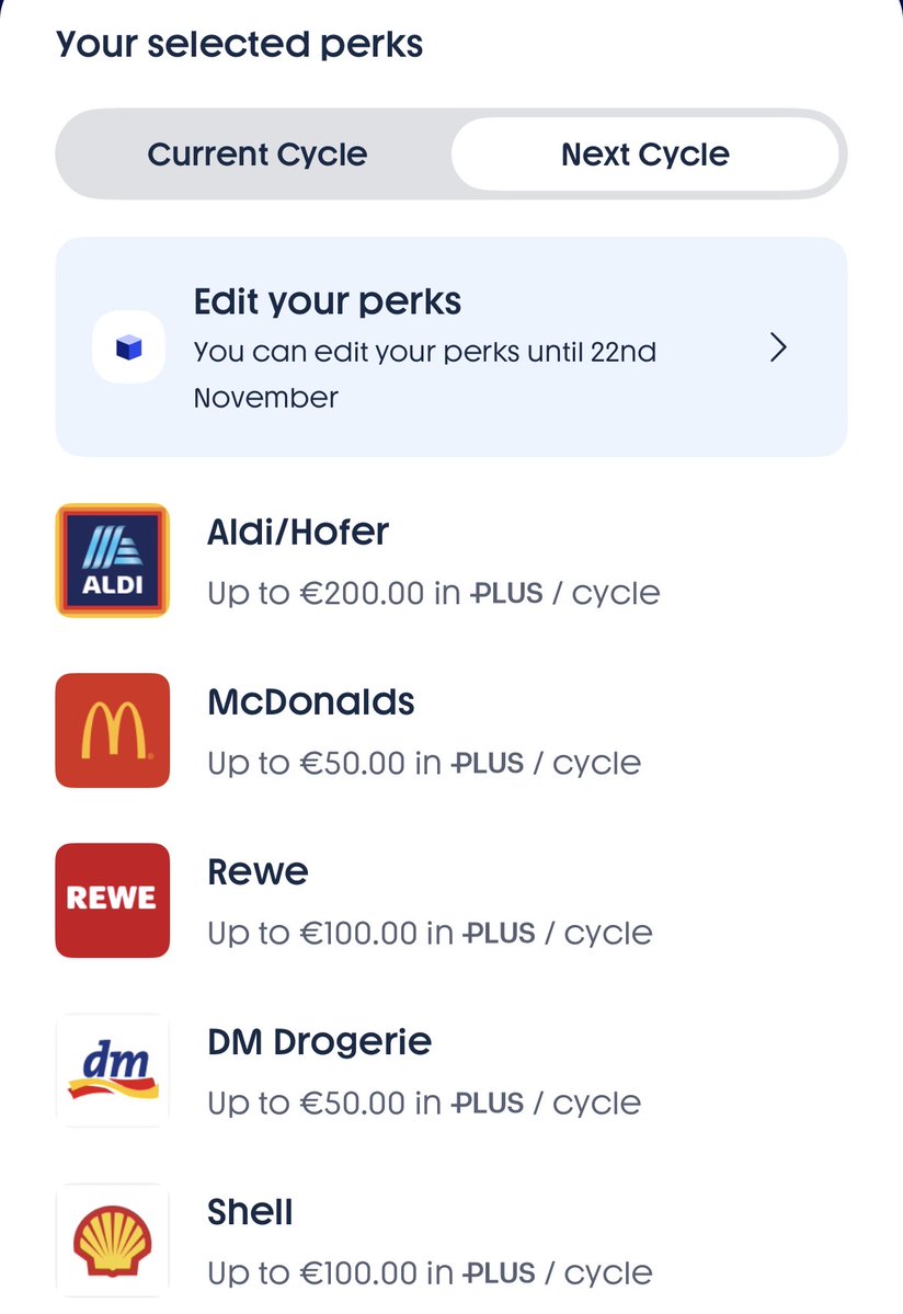 sx23296's tweet image. Supercharged perks are helpful for me to focus on brands, on which I have my highest expenses.