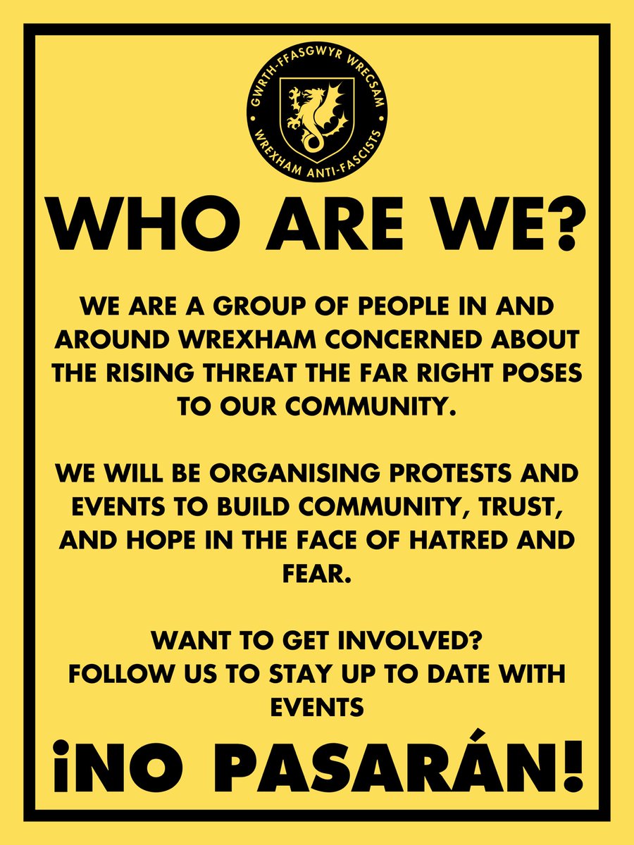 Wrexham Anti-Fascists tweet media