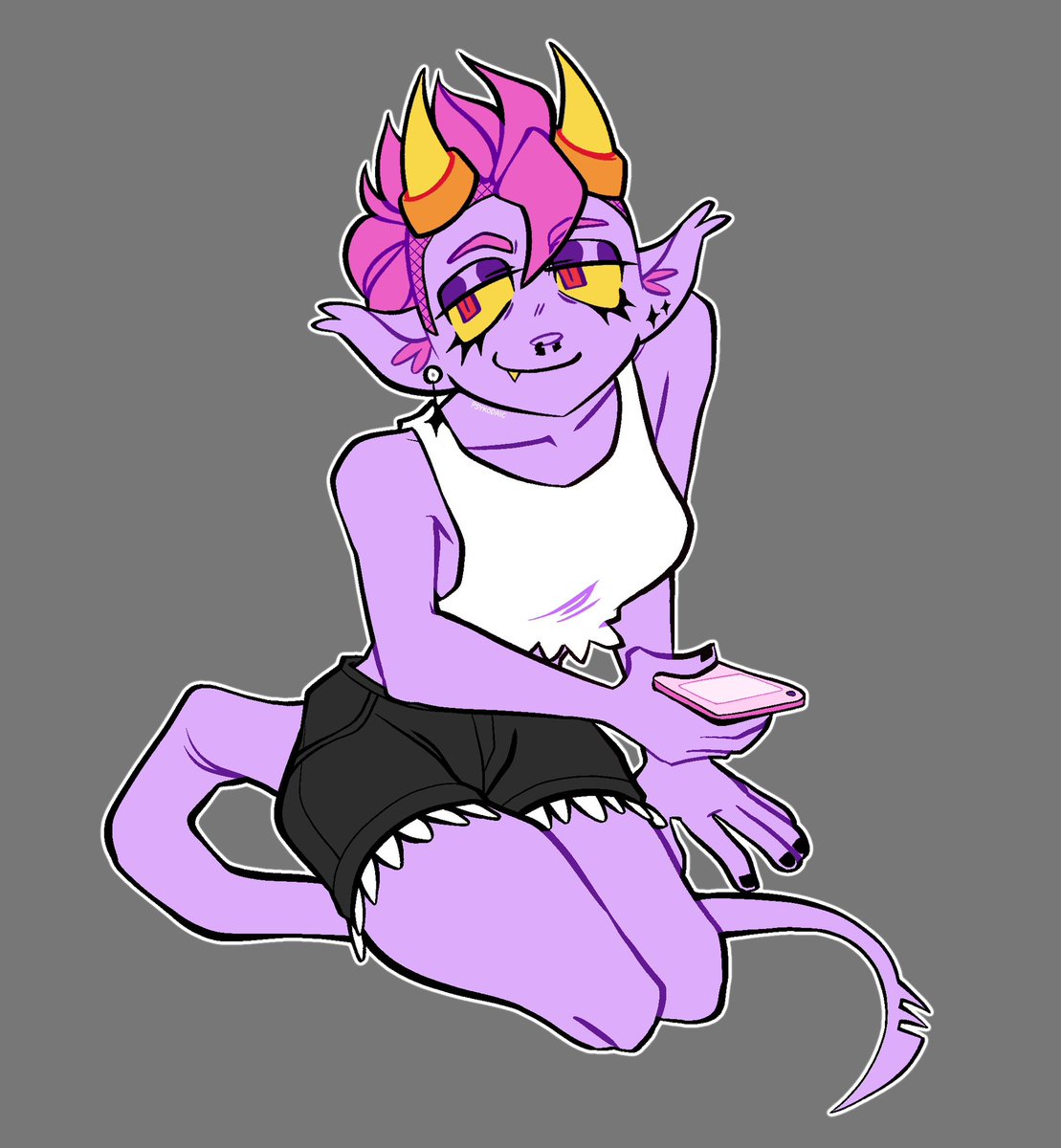 Something I tried out back in September, I wanted to try greyscale shading and using gradient maps and shit

Definitely prefer my usual way of rending tho hk